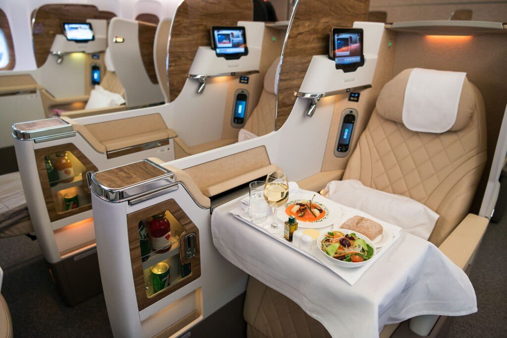 Emirates New Business Class Boeing 777 300er Food